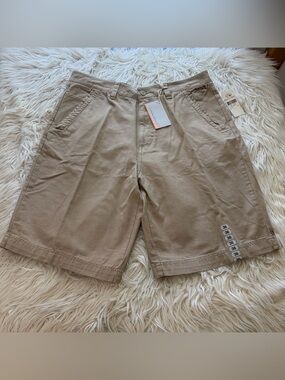 Vintage NWT Quick Silver Edition Canvas Shorts Cotton Surf Skate Utility Size 36